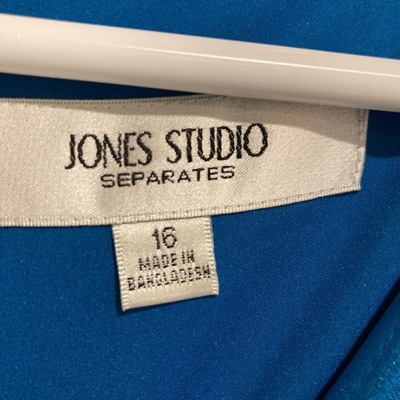 New Jones Studio Women’s Midi Lined Dress Blue Sz. 16 NWT - Picture 5 of 10